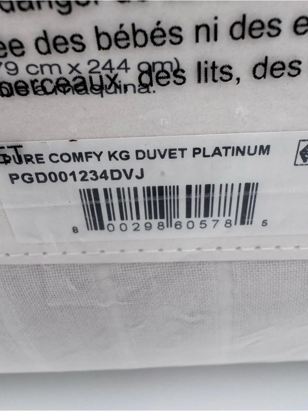 NEW DKNY “Pure Comfy” King Size Duvet Cover, Platinum, Cotton BOHO Minimalist